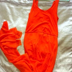 Vibrant designer maxi dress